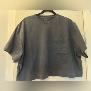 Athleta Boxy Crop Tee size M